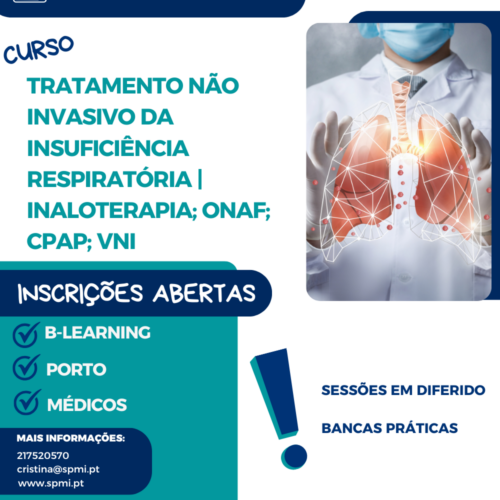 Curso de Tratamento não invasivo da Insuficiência Respiratória – Inaloterapia; ONAF; CPAP; VNI