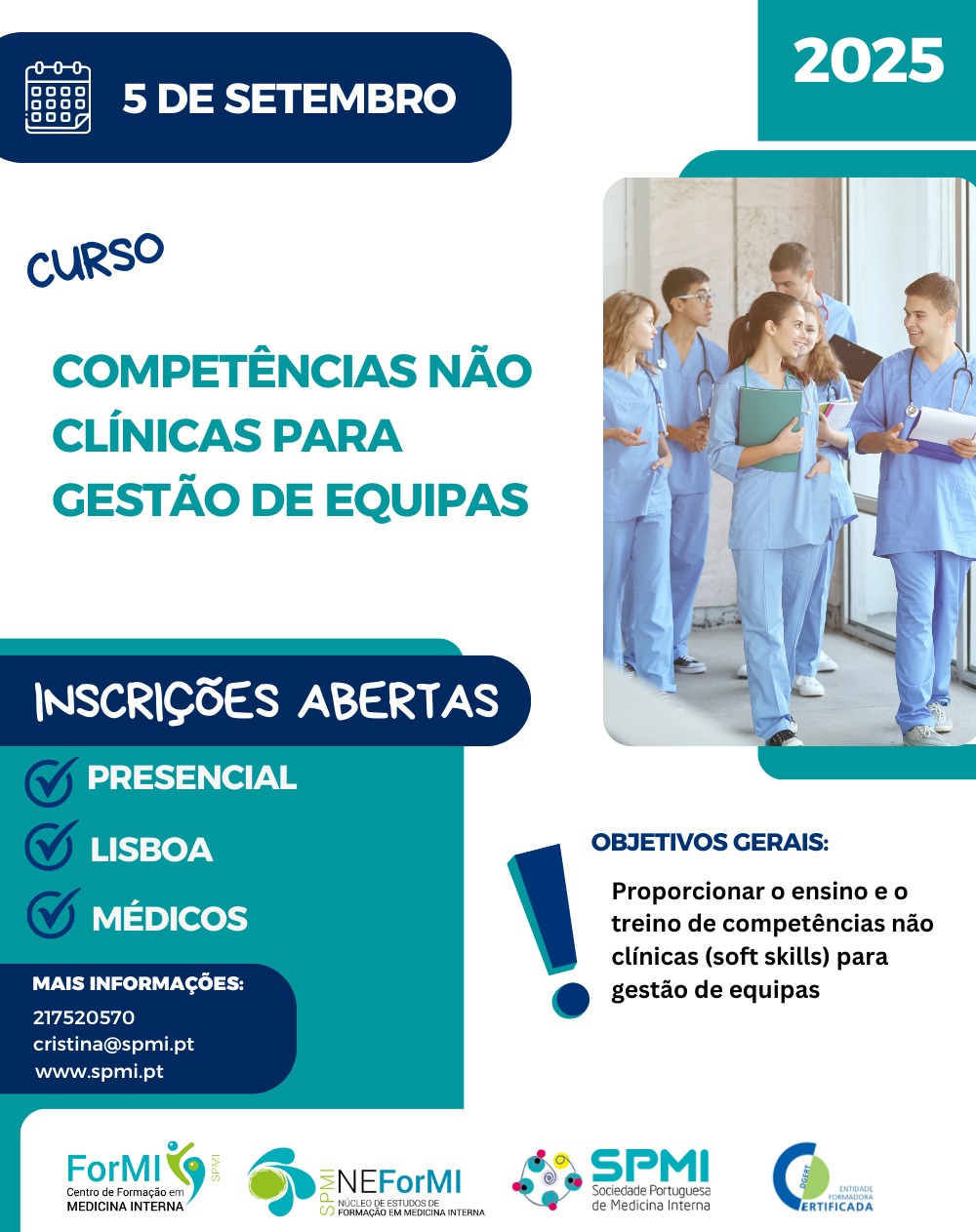 Curso Competências não clinicas para gestão de equipas